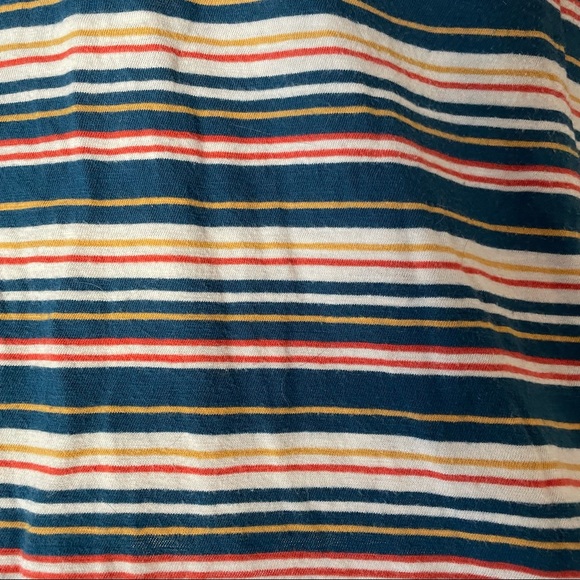 💜 3/25 Madewell Frisbee Striped V-Neck Tee XL - Picture 5 of 7
